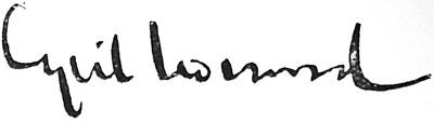Dr. Cyril Norwood's signature'